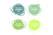 Scribble label set, a Texture Illustration by Primula`s shop (Thumbnail 2 of 5)