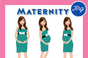 Maternity Pregnant Portrait Creator, a Person Illustration by Lauren Lesley Studio (Thumbnail 38 of 45)