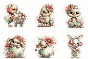 Whimsical Easter Clipart, an Illustration by Designworld (Thumbnail 2 of 6)