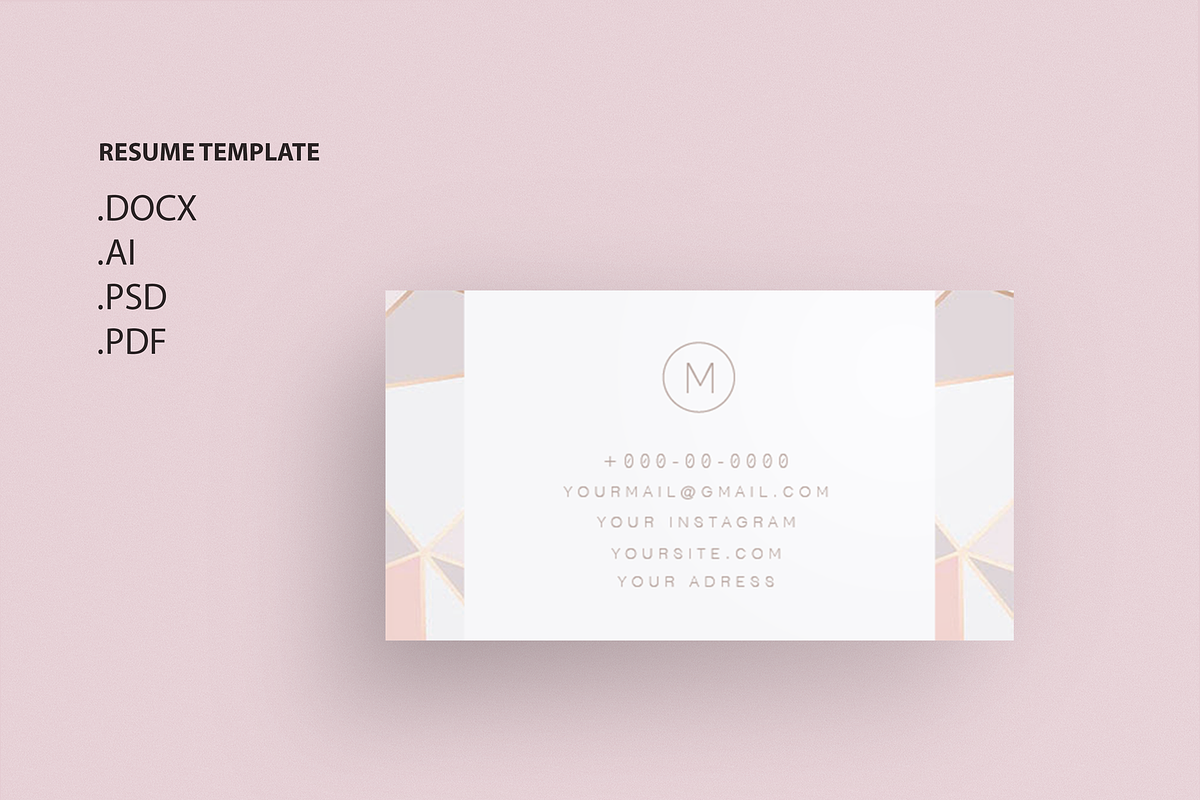 Pack Resume and Card Template / M, a Resume Template by Showy68 Template (Photo 7 of 8)