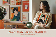 Asian Slow Living aesthetic, a Background Graphic by lokko studio (Thumbnail 1 of 10)