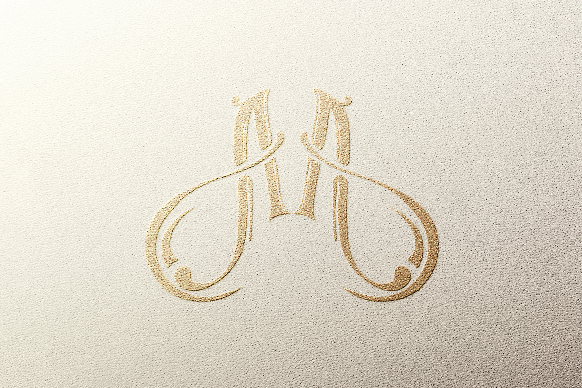 Elegant AM logo ornament, a Branding & Logo Template by Alexandra De Angelis (Photo 2 of 4)