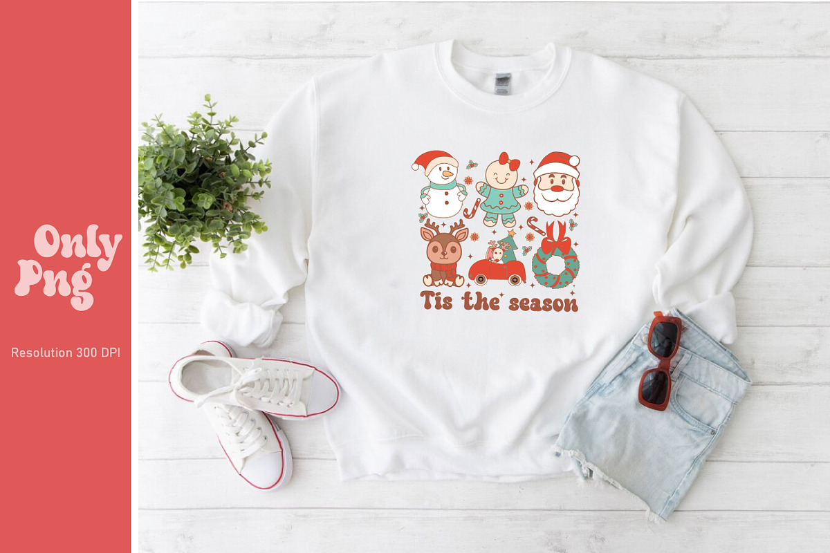 Retro Christmas Sublimation Bundle, a Seasonal Illustration by Libby Wishes (Photo 10 of 13)