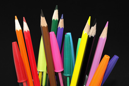 Colourful Neon Pens Against White Containing Colourful Neon And Pens preview 4