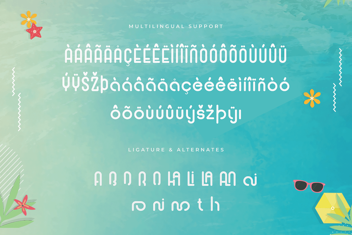 Cocktail Summer – Modern Summer Font, a Sans Serif Font by overlaytemplates (Photo 5 of 5)