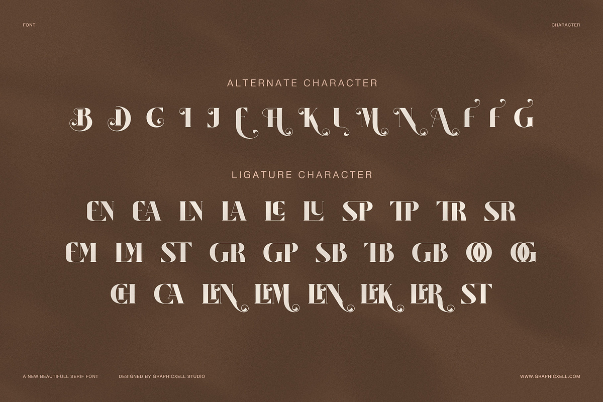 Belinca Display Serif Font, a Serif Font by Graphicxell (Photo 8 of 8)