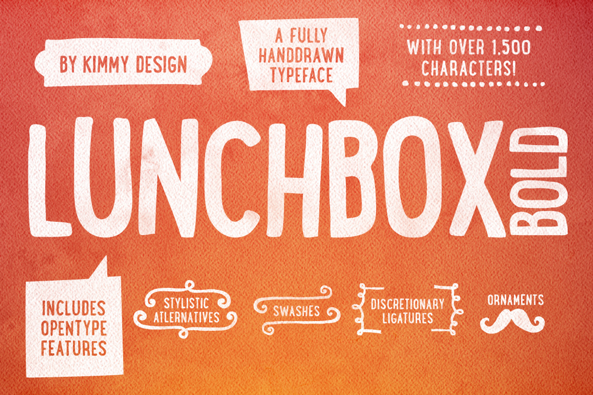 LUNCHBOX Bold + Webfonts