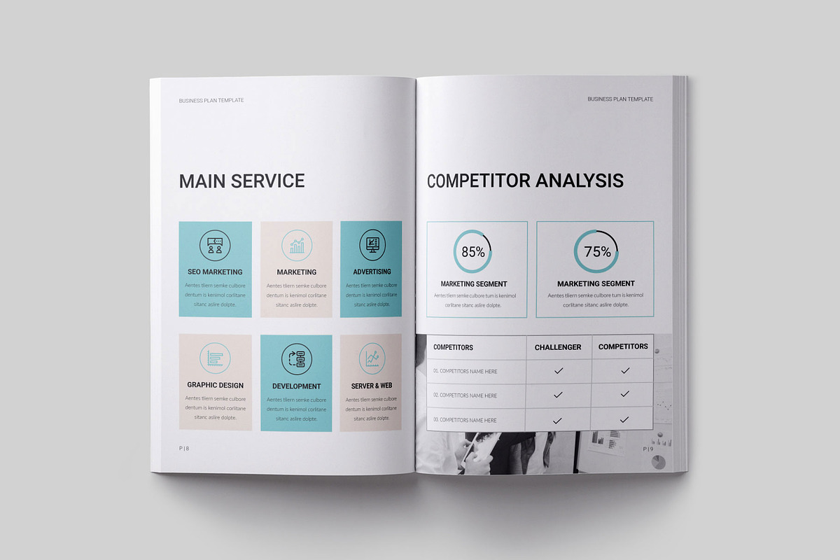 Business Plan Brochure Template, a Brochure Template by ElvinPrint (Photo 4 of 9)