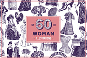Woman Vintage Vector Illustration, an Education Illustration by hypegraphic (Thumbnail 1 of 5)