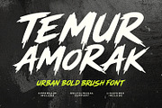 Temur Amorak Urban Bold Brush Font, a Handwritten Font by Maulana Creative (Thumbnail 1 of 7)