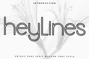 Heylines, a Sans Serif Font by FreshTypeINK (Thumbnail 1 of 8)