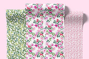Magenta Bloom Watercolor Patterns, a Pattern Graphic by Webvilla Studio (Thumbnail 2 of 7)