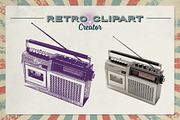 Retro Clipart Creator, an Action Add-On by g design (Thumbnail 10 of 12)