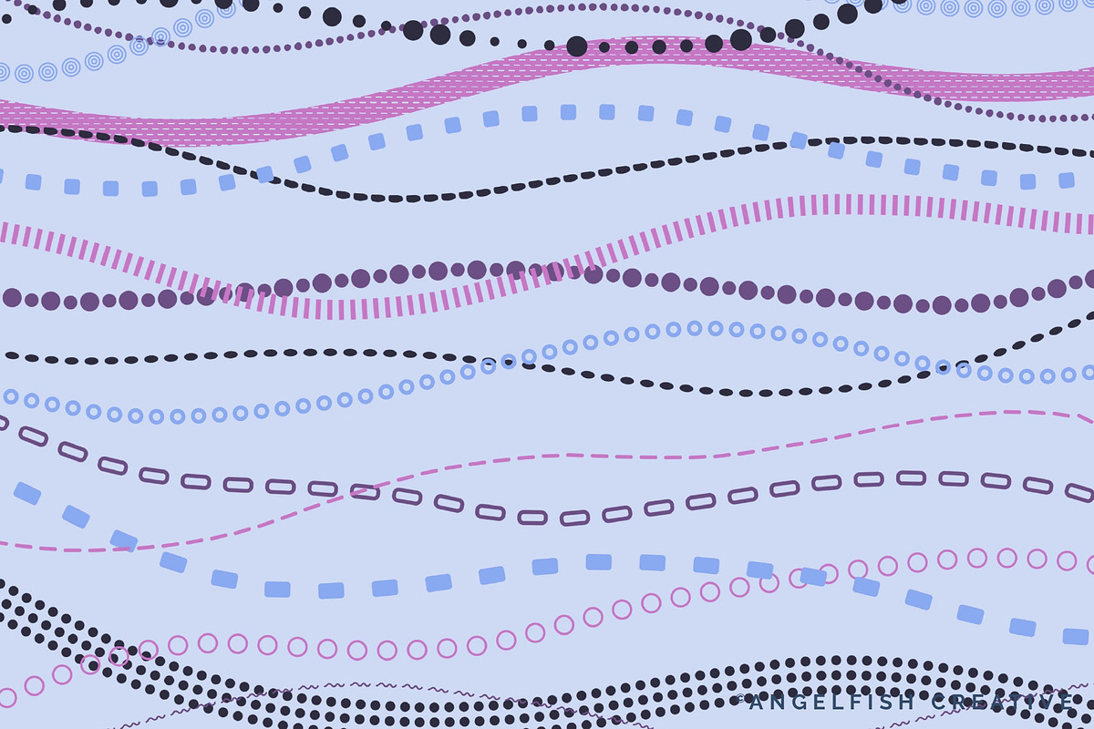 Dots & Dashes Procreate Brush Set, a Brush Add-On by AngelfishCreative (Photo 6 of 6)