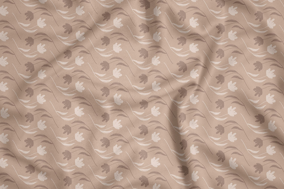 Beige Floral Patterns, a Pattern Graphic by Naiadin (Photo 6 of 8)