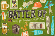 Batter Up, a Sport Illustration by Stephanie K. Birdsong (Thumbnail 1 of 4)