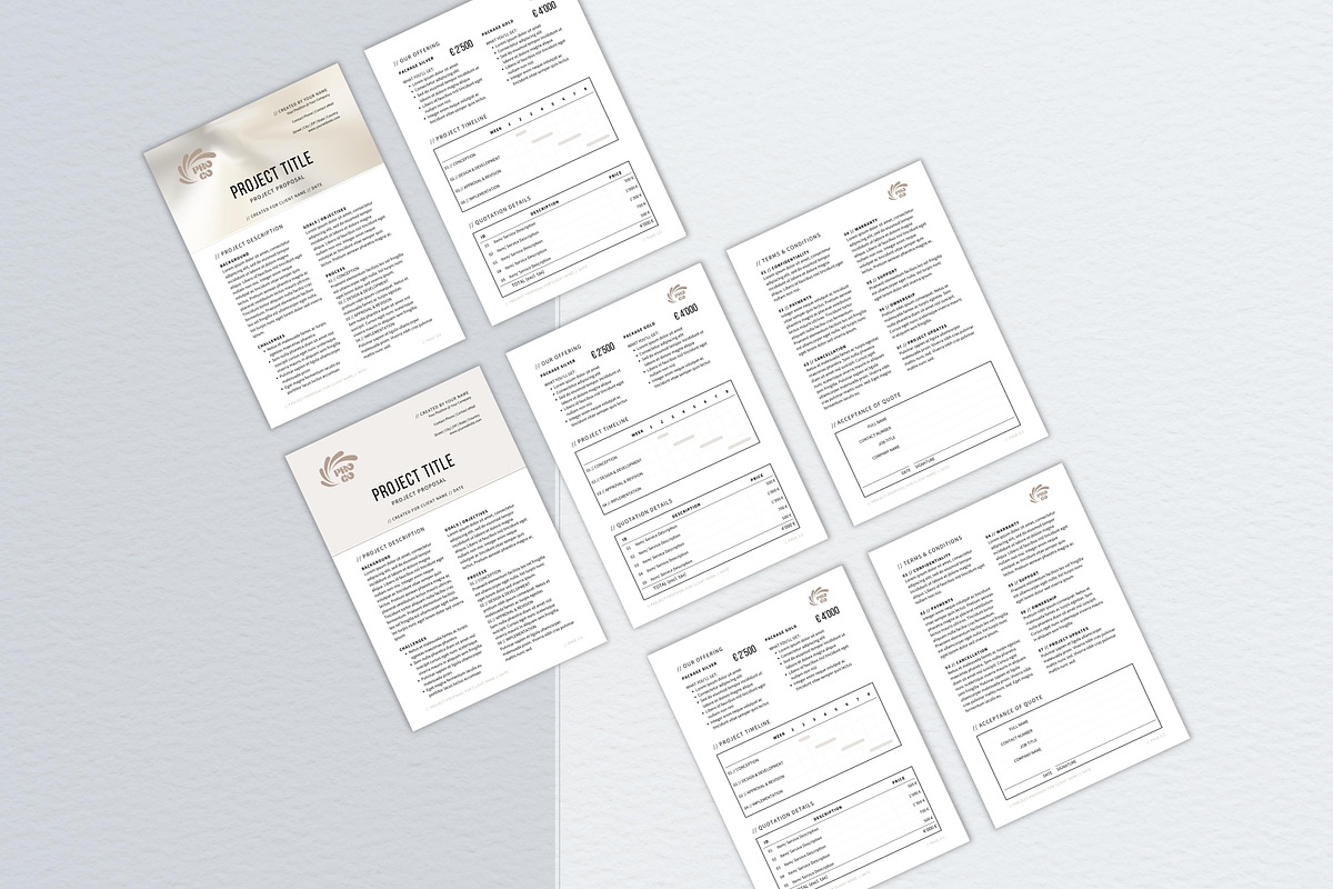 Project Proposal Canva Template preview 4