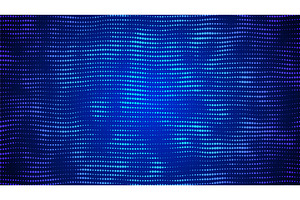 Abstract Wave Pattern With Dot. Blue, an Illustration by Holo Art