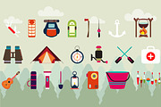 Big set for fishing and camping., an Icon by moto_cat (Thumbnail 2 of 4)