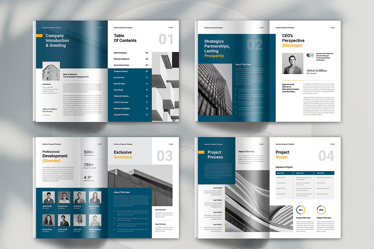 Business Proposal Template, a Brochure Template by Spark_Creative (Photo 14 of 16)