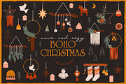 Boho Christmas, warm & cozy, a Seasonal Illustration by Mio Buono (Thumbnail 1 of 17)