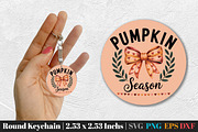 Fall Round Keychain SVG PNG Bundle, an Illustration by Actual Pixel (Thumbnail 15 of 20)
