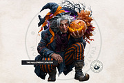 Halloween Nightmares Cliparts, a Seasonal Illustration by ThatsDesignArt (Thumbnail 12 of 15)
