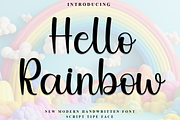 Hello Rainbow, a Handwritten Font by InermediaSTUDIO (Thumbnail 1 of 8)
