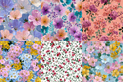Summer Ditsy Floral Patterns, an Illustration by DreamPrint404 (Thumbnail 2 of 8)