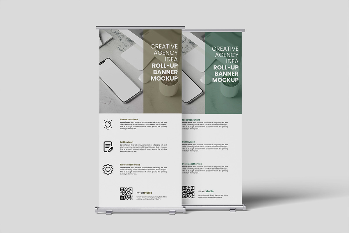Roll Up Banner Mockup, an Advertising Mockup by MA-KING_ART (Photo 3 of 3)