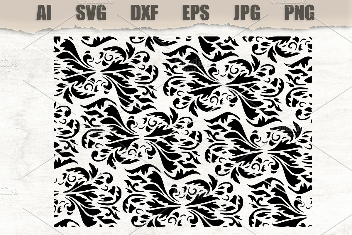 Stencil Pattern, a Decorative Illustration by MARYCRAFTIRIA