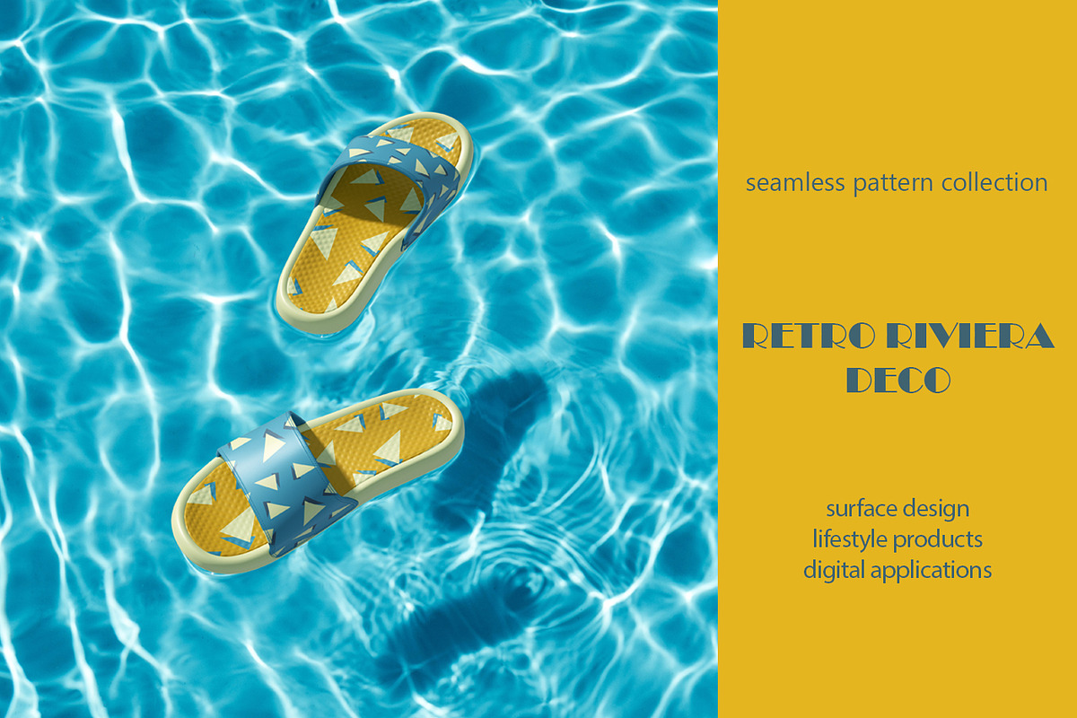 Retro Riviera Deco Seamless Patterns, a Pattern Graphic by Svetlana Lerie (Photo 4 of 10)