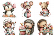 Whimsical Easter Animals Clipart, an Illustration by Daily.Designs (Thumbnail 3 of 8)