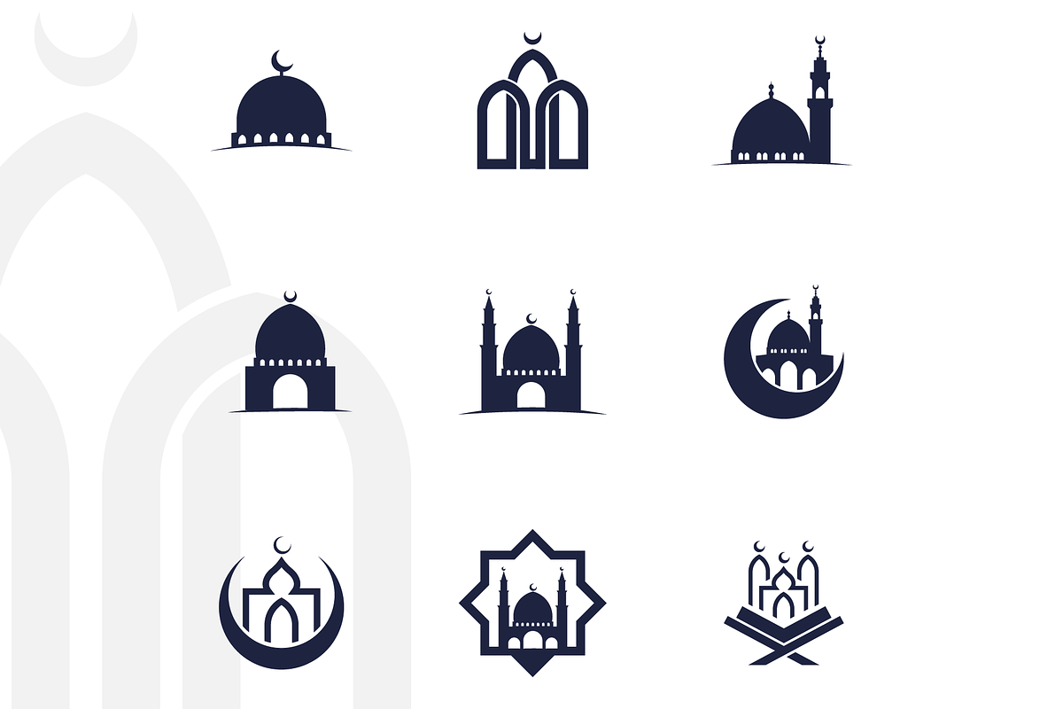 Mosque Logo Collection, a Branding & Logo Template by Berkah Studio