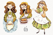 Watercolor Lovely kitchen, a Food Illustration by talloshau's illustrations (Thumbnail 2 of 9)