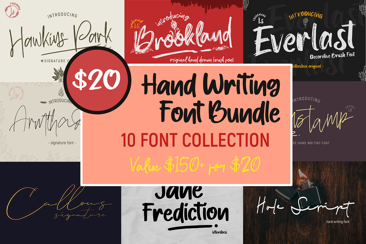 Hand writing | Font bundles, a Script Font by LetterStock (Photo 1 of 27)