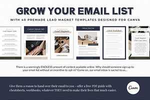 Lead Magnet Template Bundle - Canva