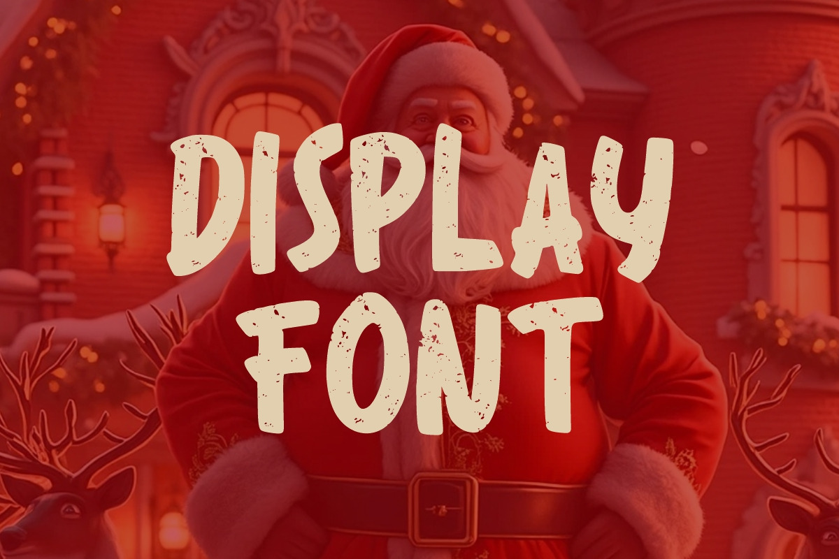 Vintage Christmas font, a Handwritten Font by Fourteen Letter (Photo 3 of 7)