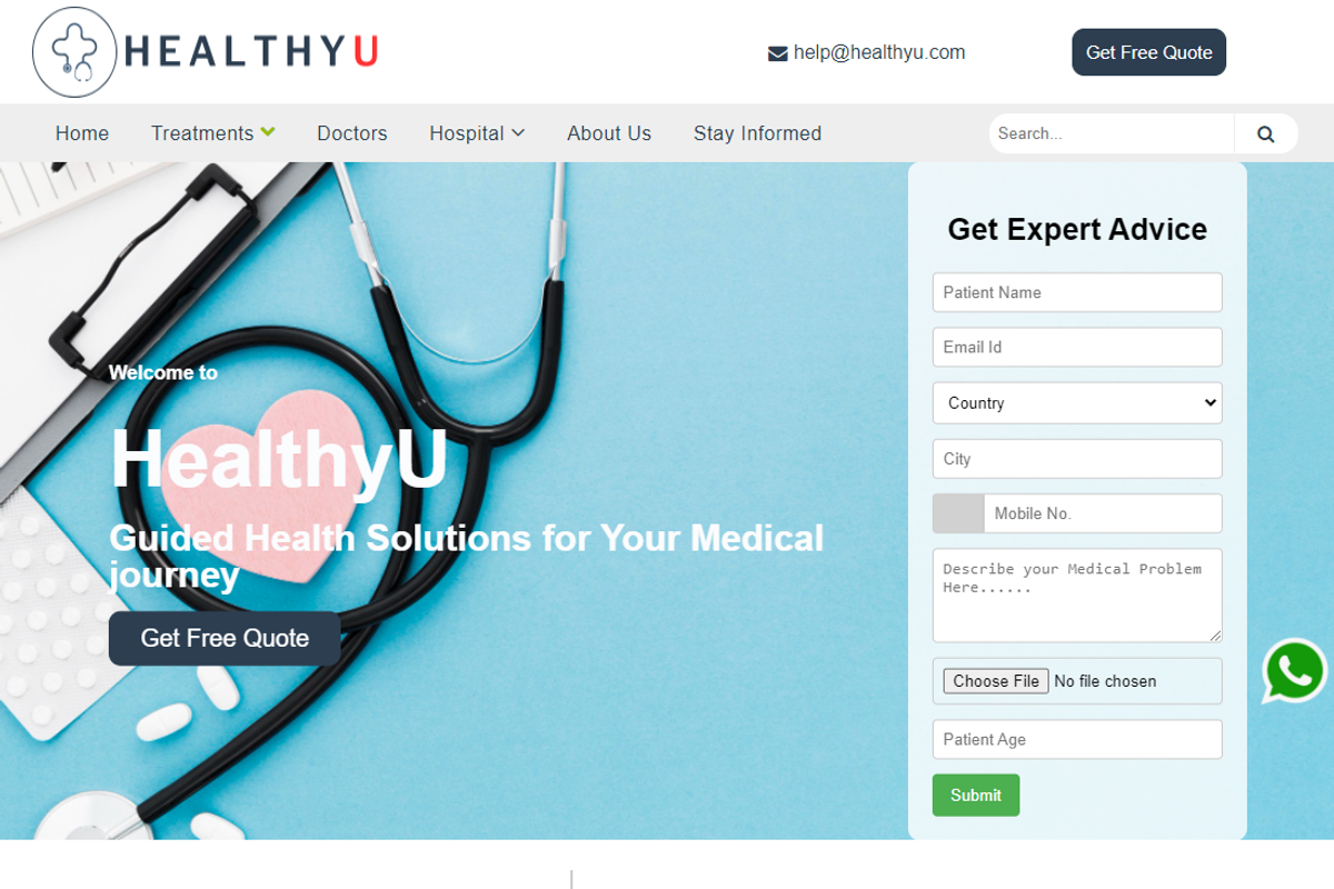 HealthyU - Medical & Doctor Website, a HTML Template by WebGuru (Photo 24 of 25)