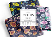 MOTHS — Dark Floral Patterns, a Decorative Illustration by Liiafis (Thumbnail 1 of 8)