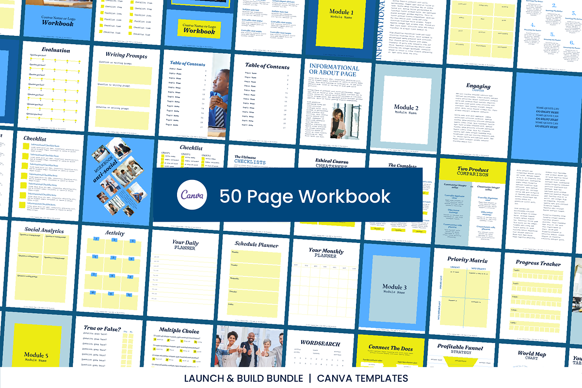 Simple Canva Branding Launch Bundle, a Social Media Template by WorkShy Studio (Photo 8 of 21)
