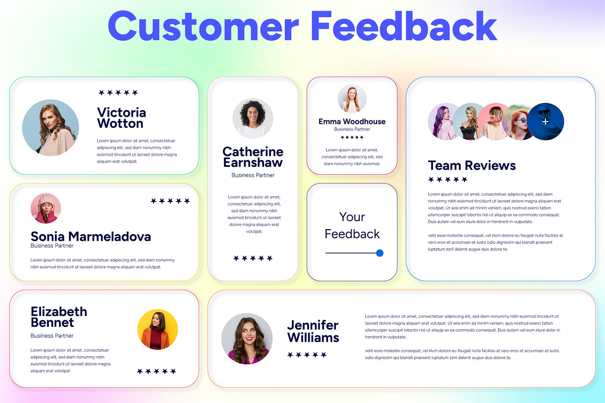 Customer Feedback UI UX Layout, an UI Kit Template by CreativeShaper (Photo 2 of 2)