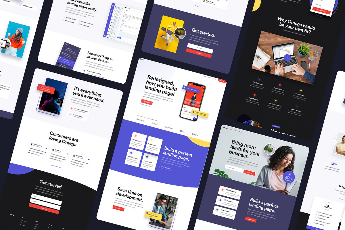 Omega - Landing Page UI Kit, an UI Kit Template by FinestDevs (Photo 6 of 6)