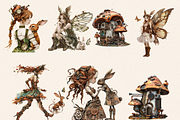 STEAMPUNK BUNNY GIRL CLIPART PACK, a Person Illustration by Daring Digies (Thumbnail 2 of 7)
