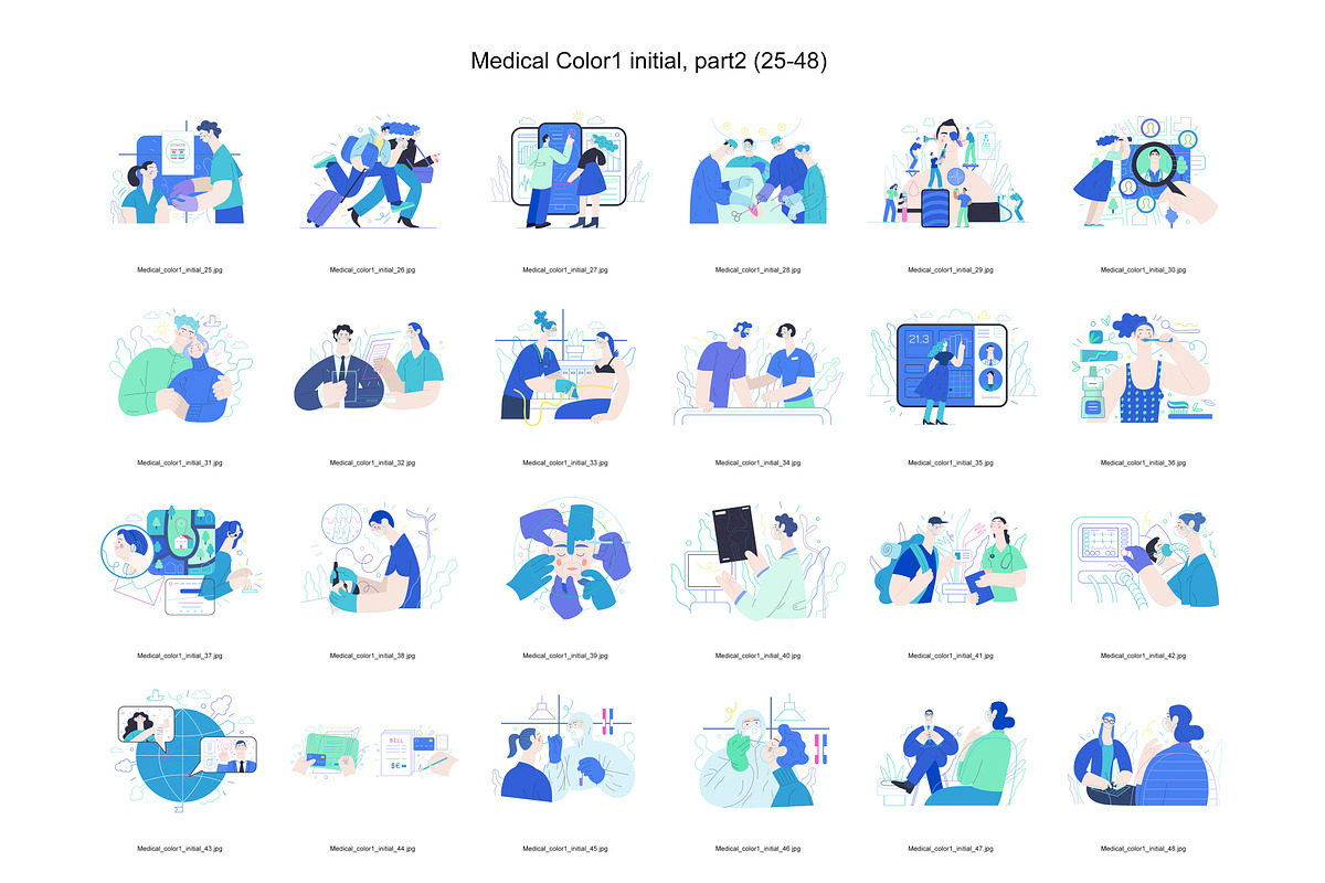 Medical, Part 2, colors 1&3, a Templates & Theme by Grivina's shop (Photo 3 of 13)