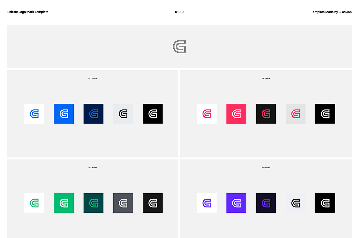 50 Palette Color Logo Mockup - PSD, a Product Mockup by Asylab (Photo 30 of 47)