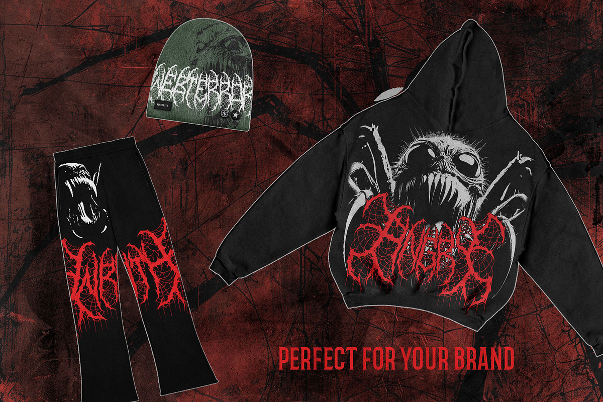 Cobweb Death Metal Font, a Blackletter Font by Fonday Studio (Photo 6 of 12)