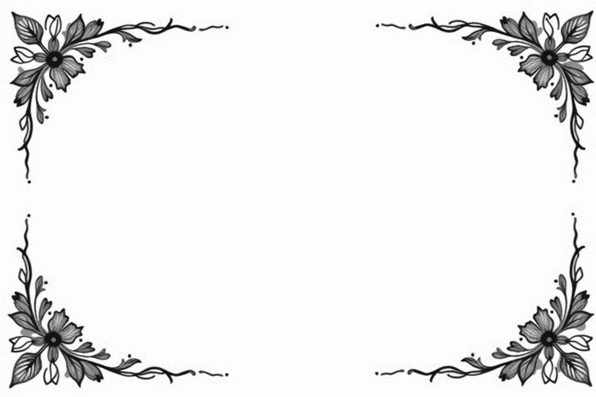 Elegant Floral Border Vector, an Illustration by BIPLOB EXPERT (Photo 4 of 9)