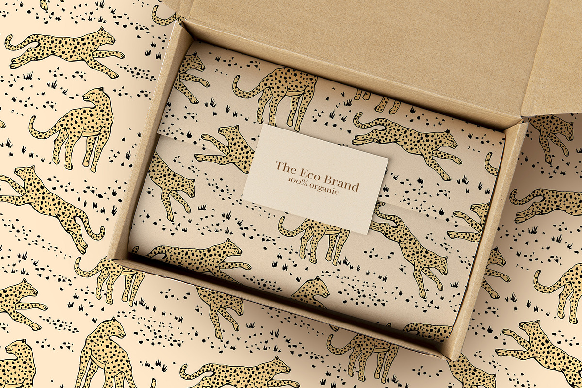 Hand Drawn Wild Leopards, a Wallpaper Graphic by MalyskaStudio (Photo 11 of 17)