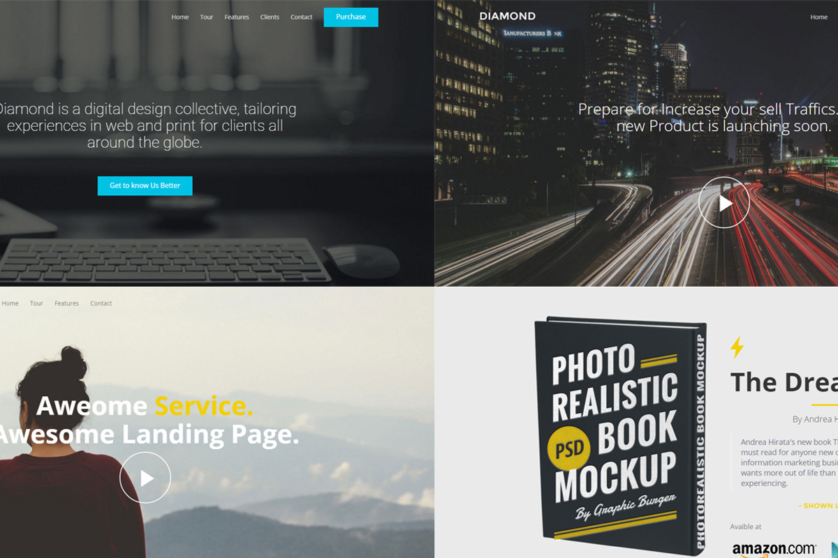 Diamond - Landing Page Template, a HTML Template by Zeepfeed (Photo 6 of 6)